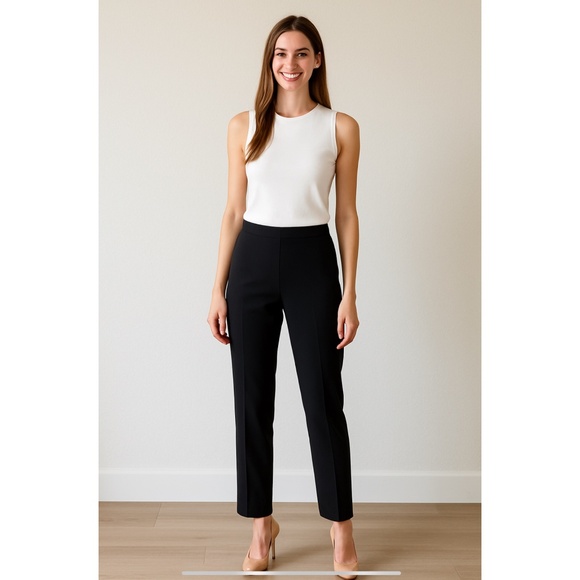 RALPH LAUREN BLACK LABEL WOOL BLD CAREER PANTS STRAIGHT LEG CLASSIC DESIGNER 2 - Picture 1 of 10